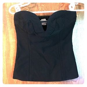 Strapless Black Top